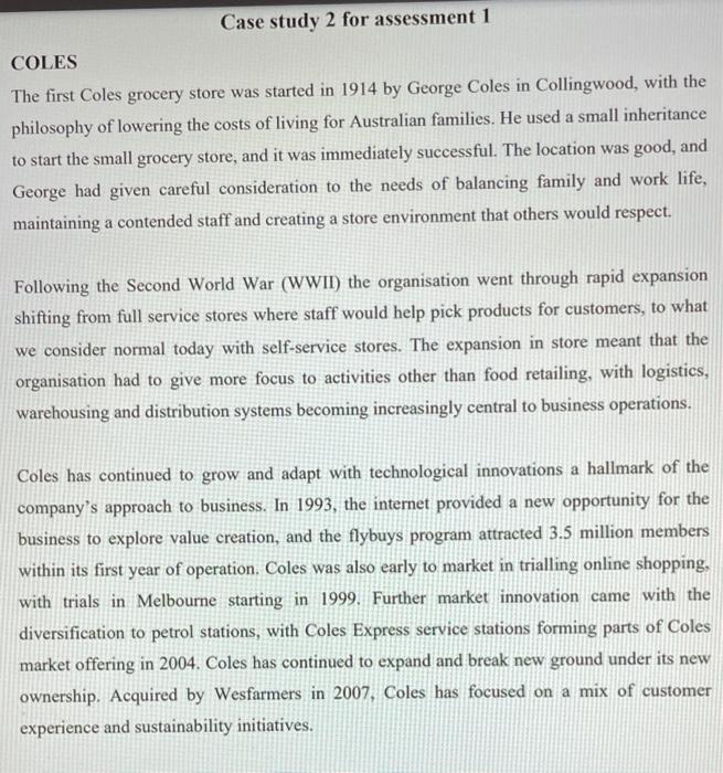 first page is the case study. Case study 2 for