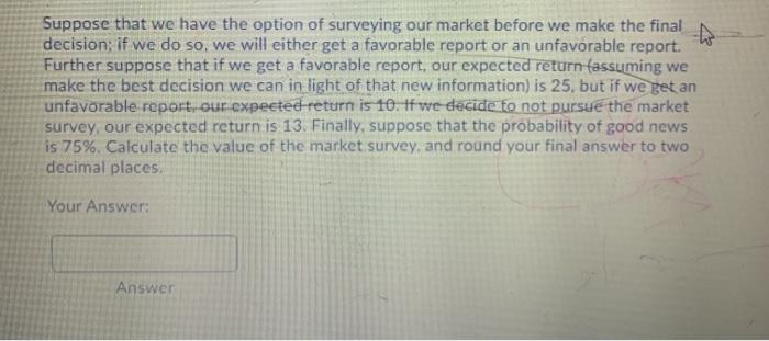 Question 5 (2 points) Suppose that there is a