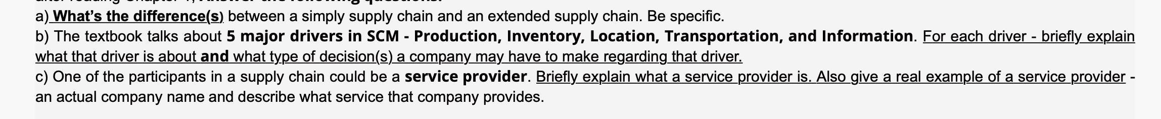 a) What's the difference(s) between a simply