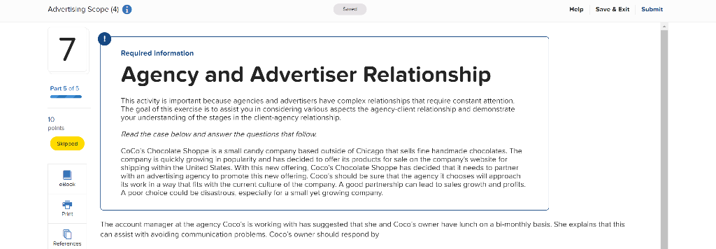 Advertising Scope (4) Help Save & Exit Submit 7