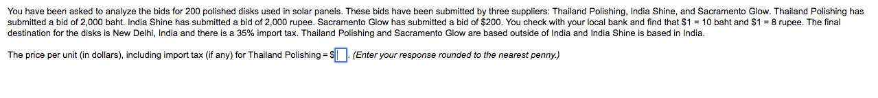 destination for the disks is New Delhi, India and