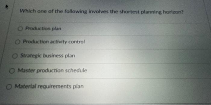 Which one of the following involves the shortest