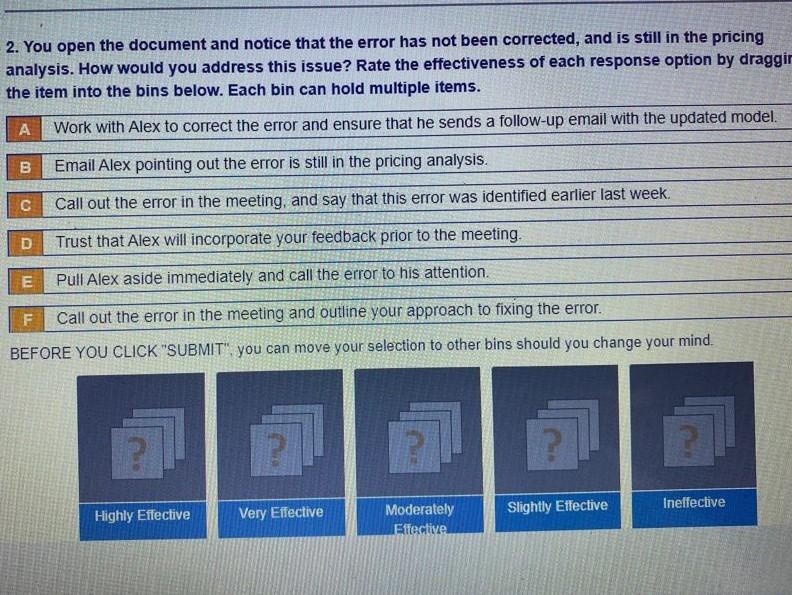 2. You open the document and notice that the