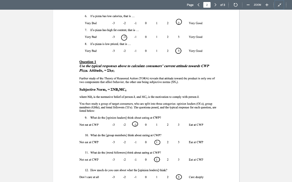 Page < 1 of 3 ZOOM Questions: THEORY OF REASONED