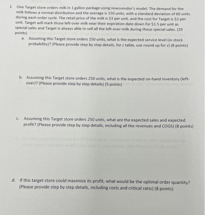 please answer asap and show all work b. Assuming