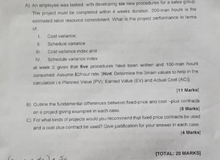 QUESTION FIVE Project Managers, in both public