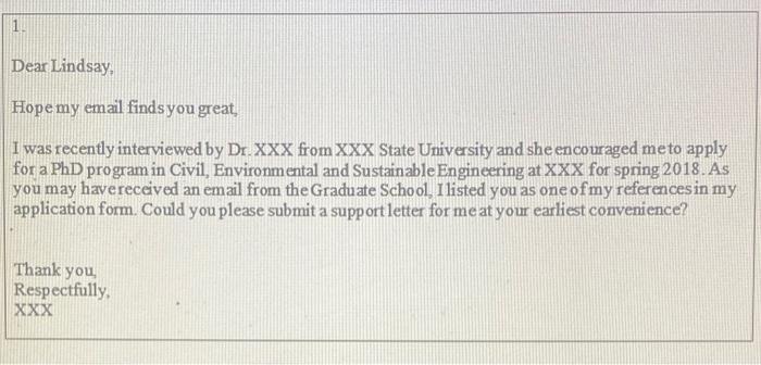 1. Request 1 a. Which two components are missing