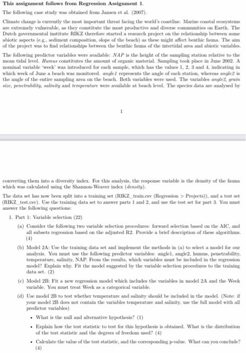 Please only answer Part 3 and 4 questions. i