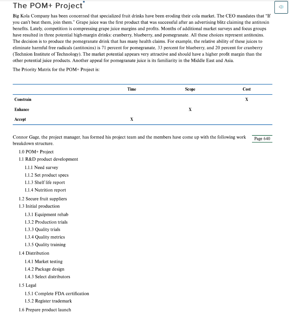 I only need Part 4A and 4B solved. The POM+