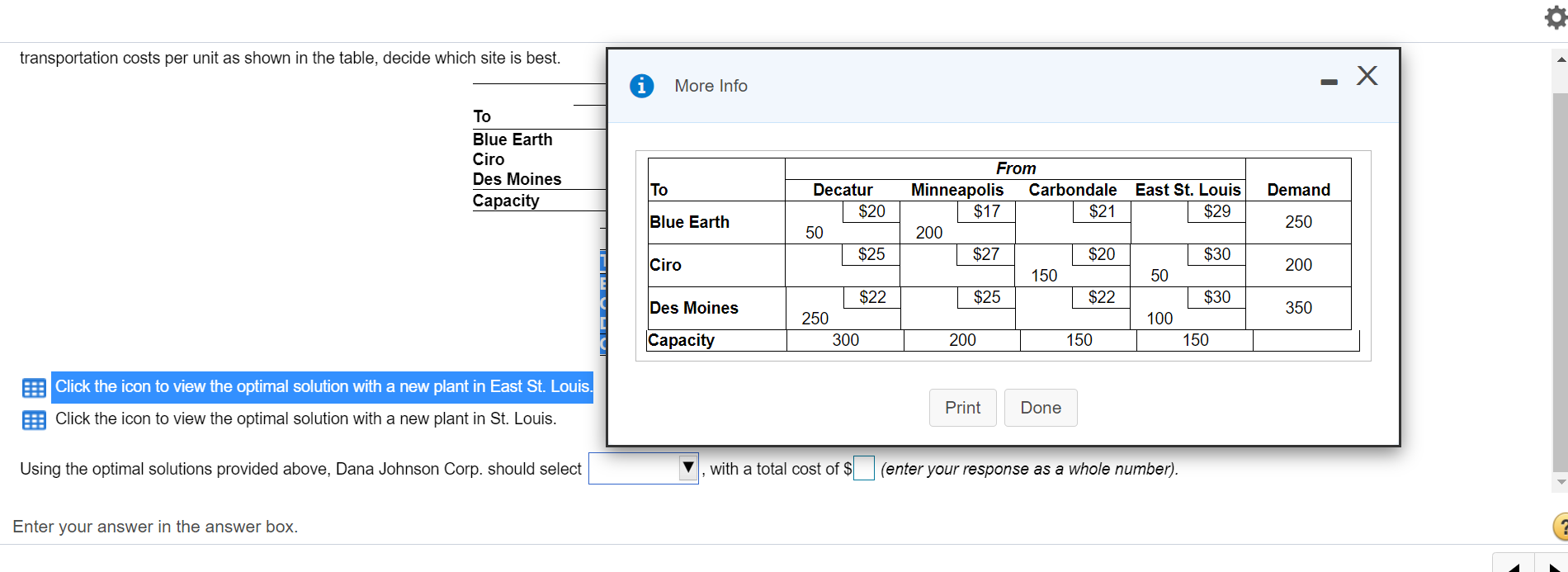 Dana Johnson Corp. is considering adding a fourth