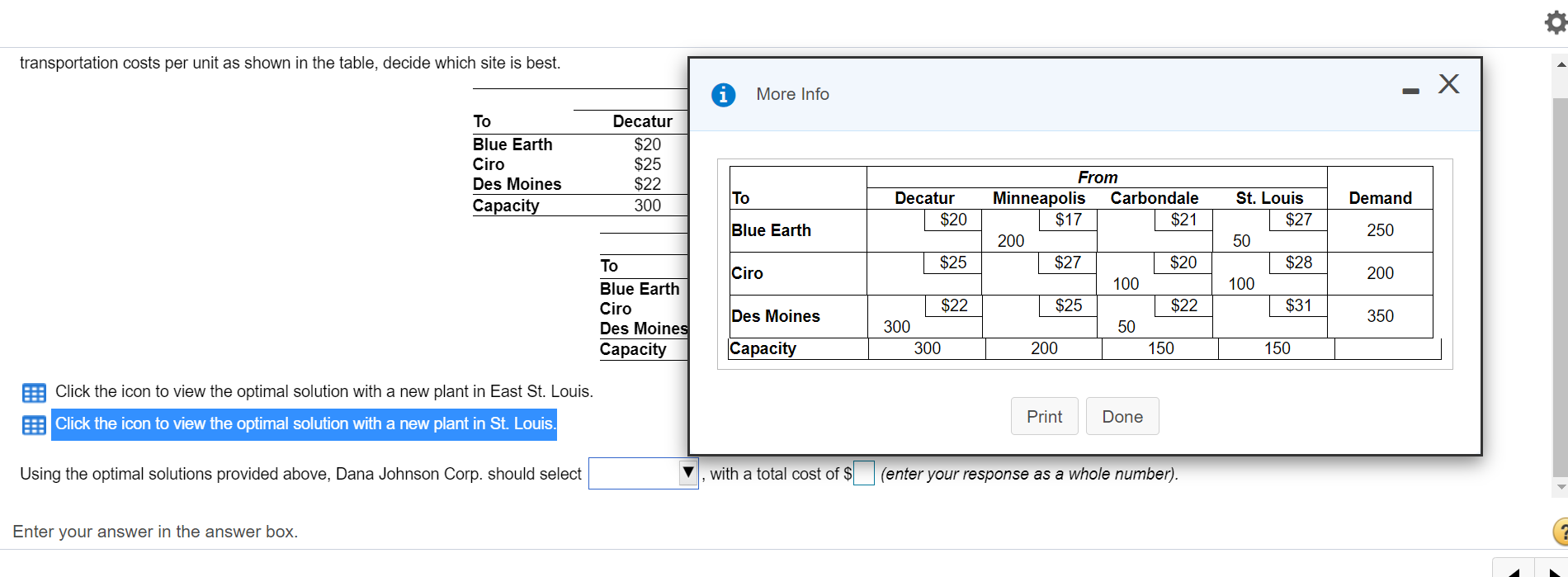 Dana Johnson Corp. is considering adding a fourth