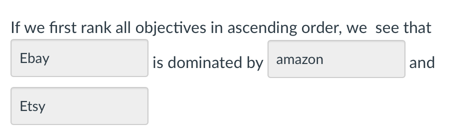 Perform an Even Swap Analysis for the online