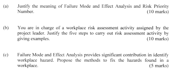 (a) Justify the meaning of Failure Mode and