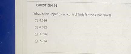 QUESTION 15 The following information is problems