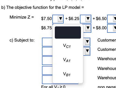 Customer A Customer B Warehouse 1 Warehouse 2