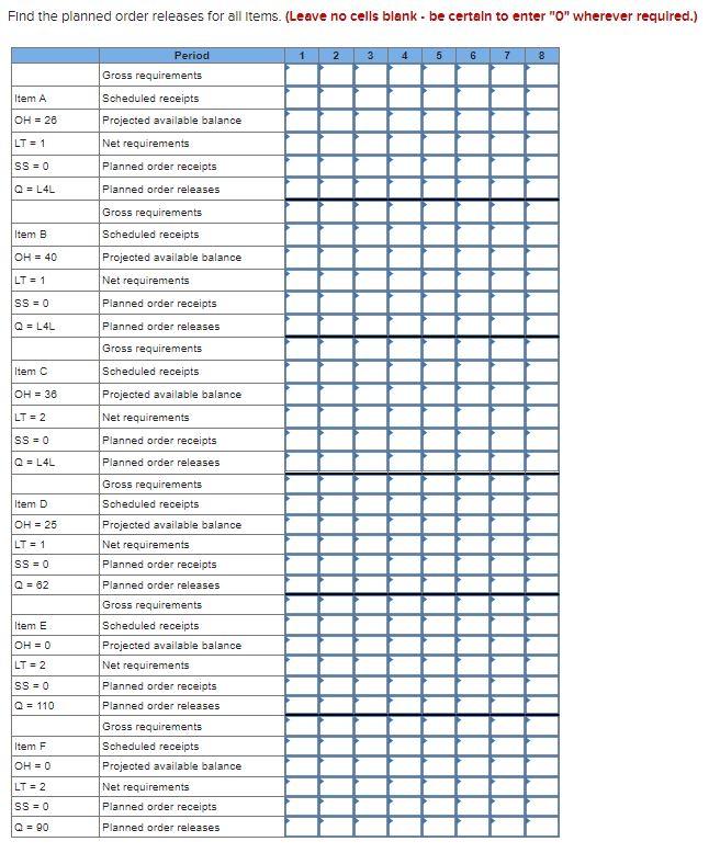 Problem 21-16 (Algo) One unit of A is composed of