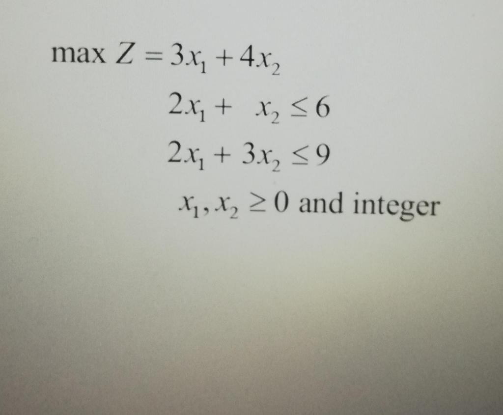 Use the Cutting Plane Algorithm to obtain optimal