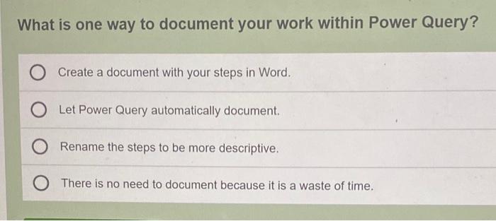 How do you access the Power Query interface? O