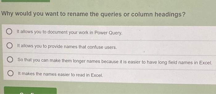 How do you access the Power Query interface? O