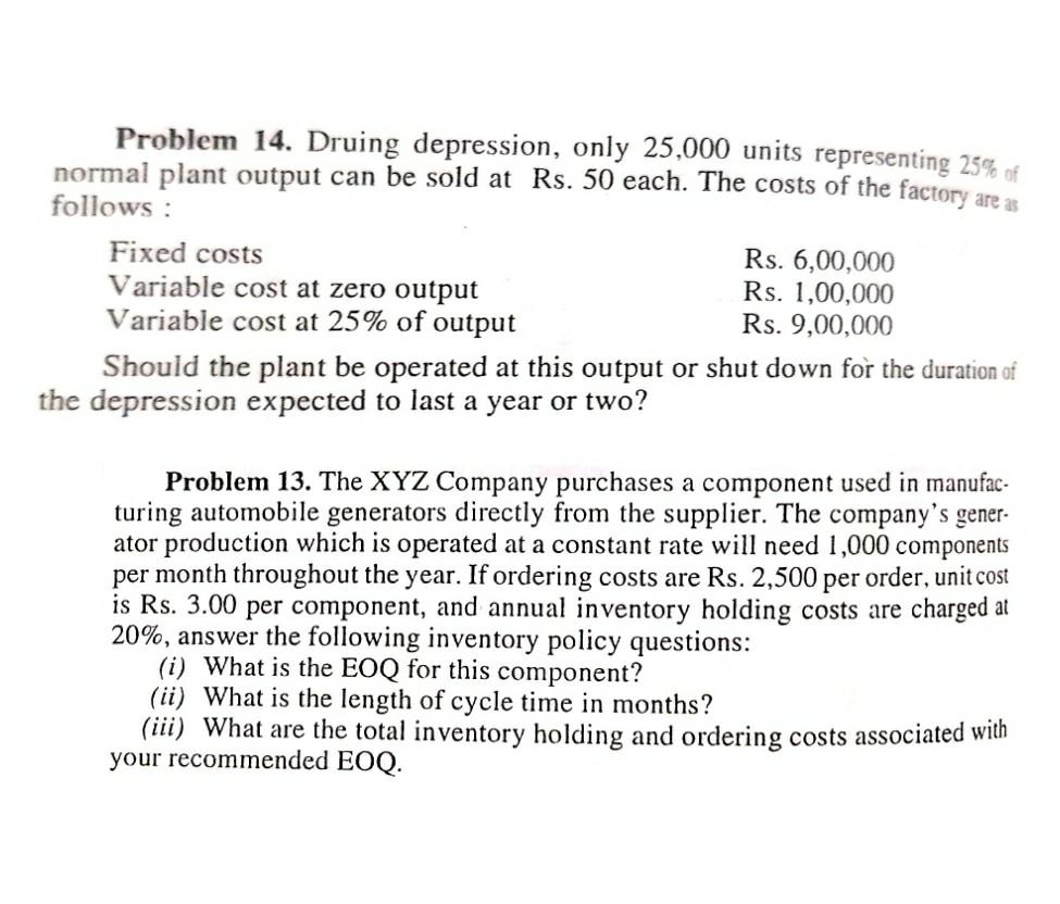 aaa Problem 14. Druing depression, only 25,000