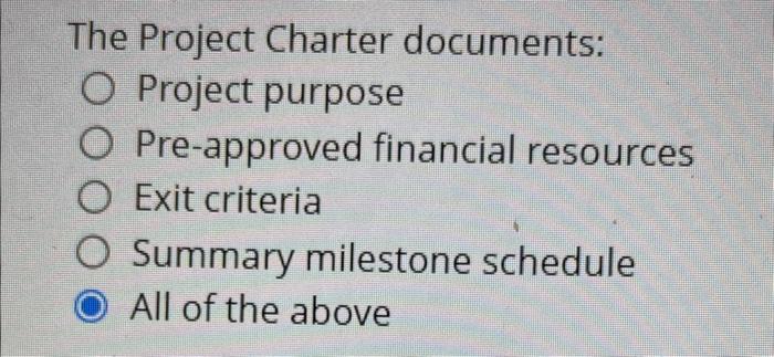 Project baselines include: Schedule baseline Cost