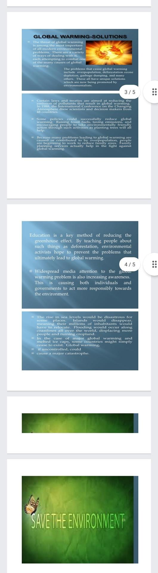 Write an oral presentation script following