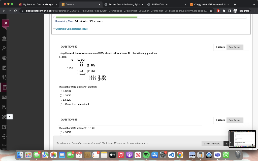 correct answer please Using the work breakdown