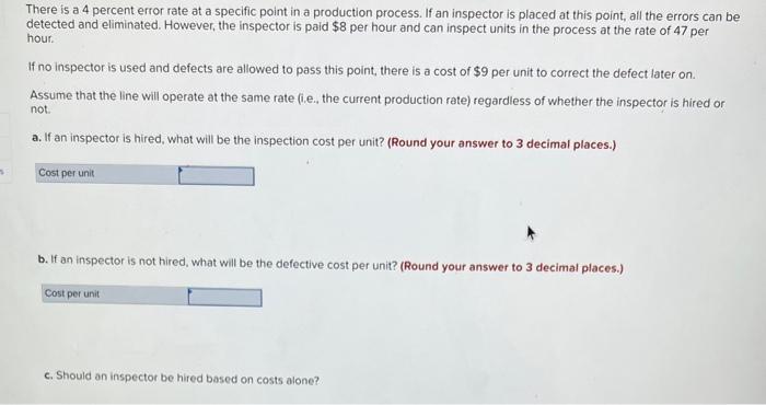 There is a 4 percent error rate at a specific