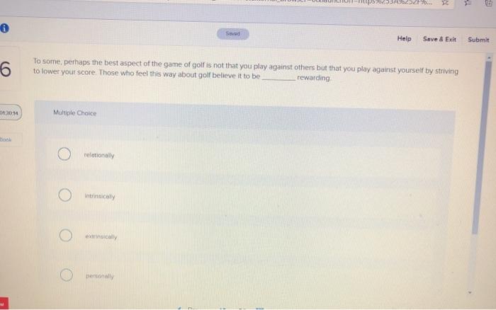 20 6 saved Help Save & Exit Submit 6 To some,