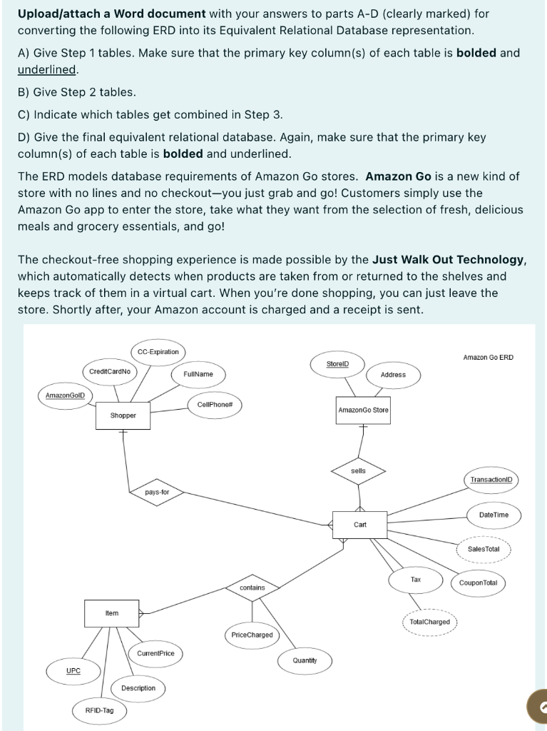 Upload/attach a Word document with your answers
