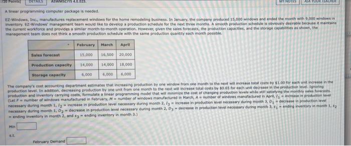 ante DETAILS 154021 ASK YOUR TEACHER A linear