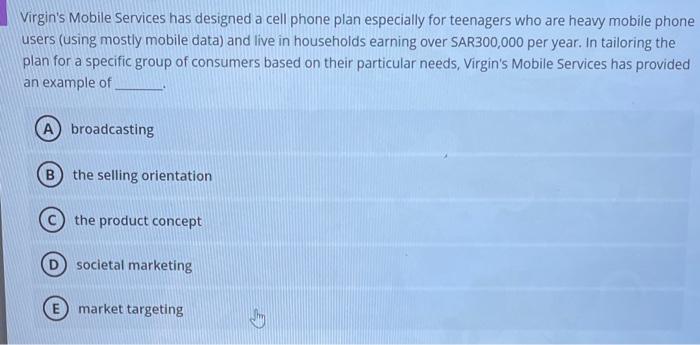 Virgin's Mobile Services has designed a cell