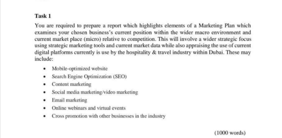 I need urgent answer Task 1 You are required to