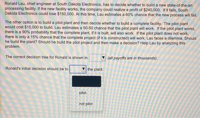 Ronald Lau, chief engineer at South Dakota