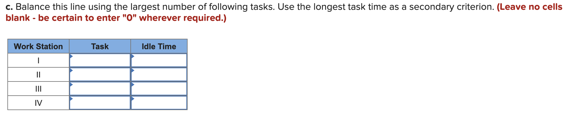 The desired daily output for an assembly line is