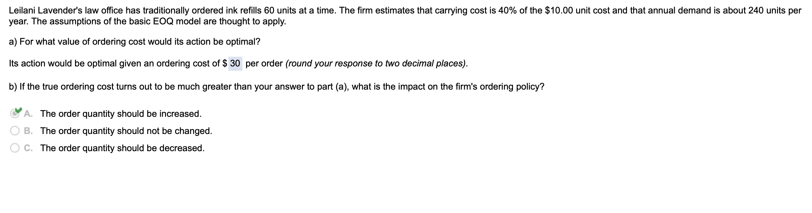 please work this out for me. thanks! Leilani