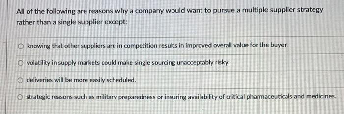 Strategic purchases share some of the same