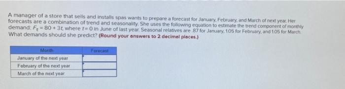 A manager of a store that sells and installs spas