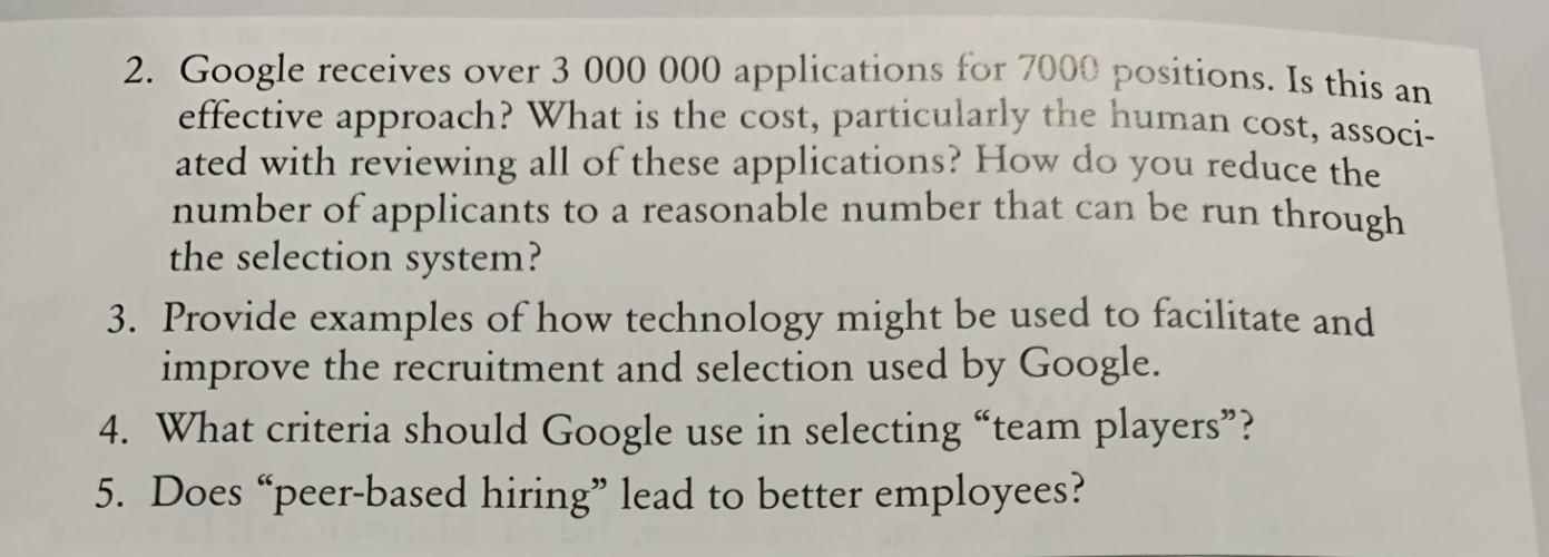 CASE STUDY RECRUITMENT AND SELECTION AT GOOGLE