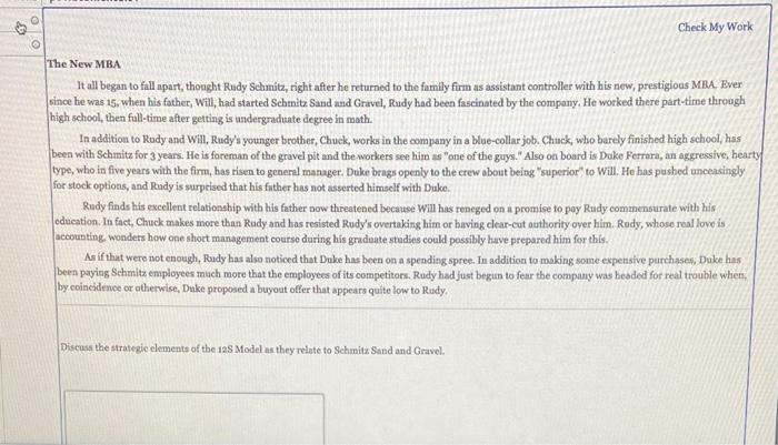 Oo Check My Work The New MBA It all began to fall