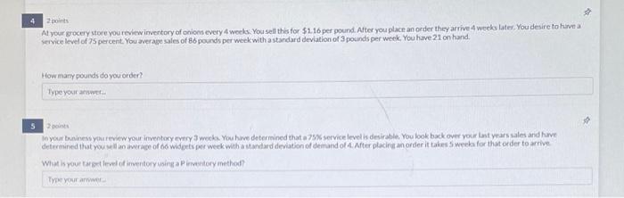 At your grocery store you review inventory of