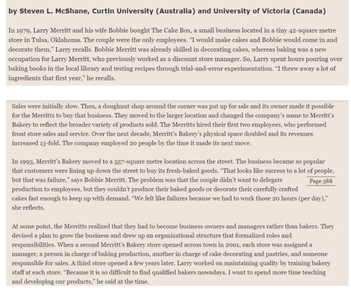 by Steven L. McShane, Curtin University