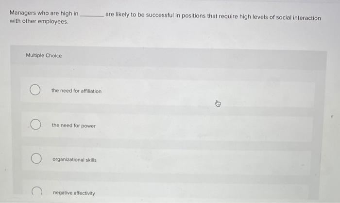 Managers who are high in with other employees are