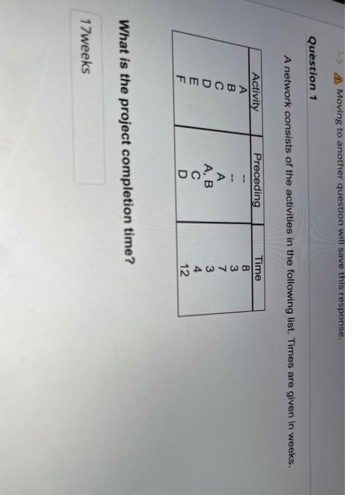 Moving to another question will save this