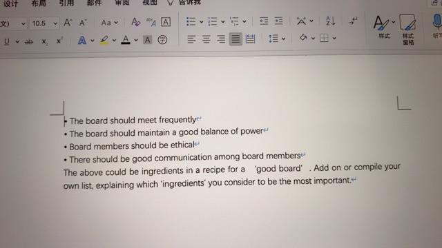 - The board should meet frequently - The board