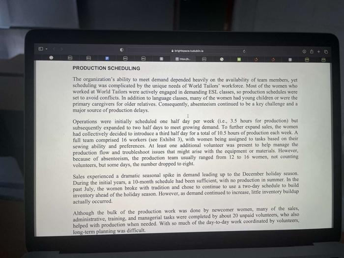 4. Based on the past year's sales data, what is