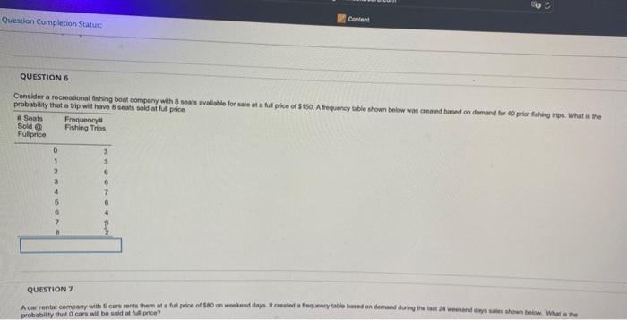 need help with question 6 please show work thank