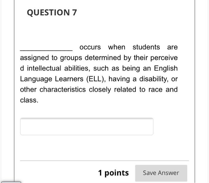 help me QUESTION 7 occurs when students are