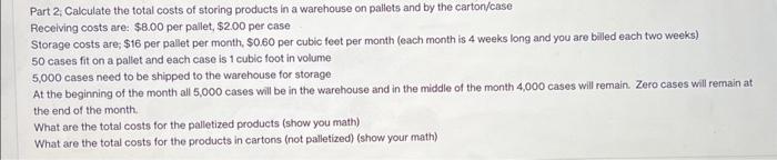 Part 1: Calculate the theoretical and the