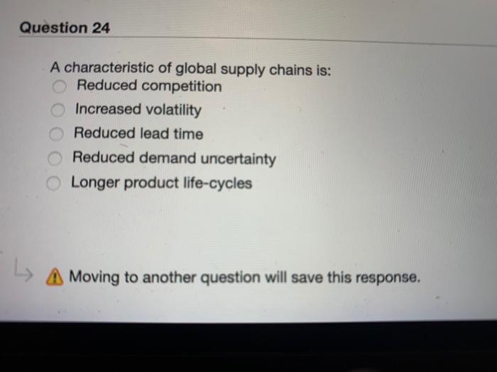 Question 17 A major locational determinats for